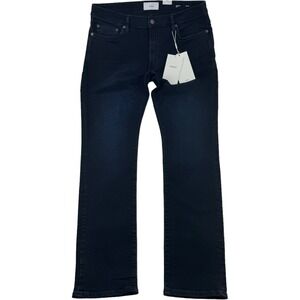 NWT Ovadia Blue Black Skinny 001 5 Pocket Cotton Elastane Jeans Mens Size 36X32